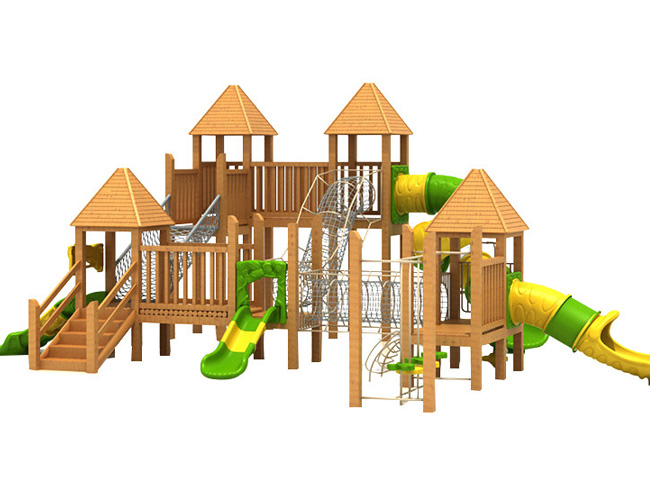 幼儿园儿童木质滑梯
